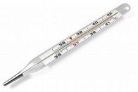 Iso Termometer Merkuri Medis Bersertifikat Dengan Bahan Kaca Dan Merkuri